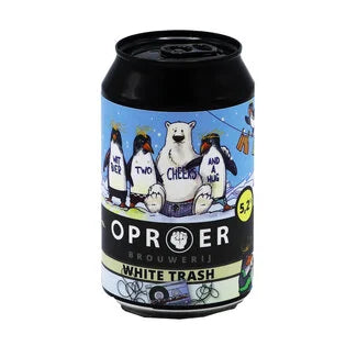 ⁠oproer white trash 330 ml